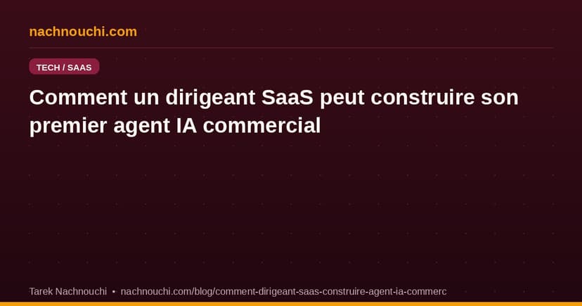 How a SaaS Founder Can Build Their First Autonomous AI Sales Agent with Claude Sonnet 4.6