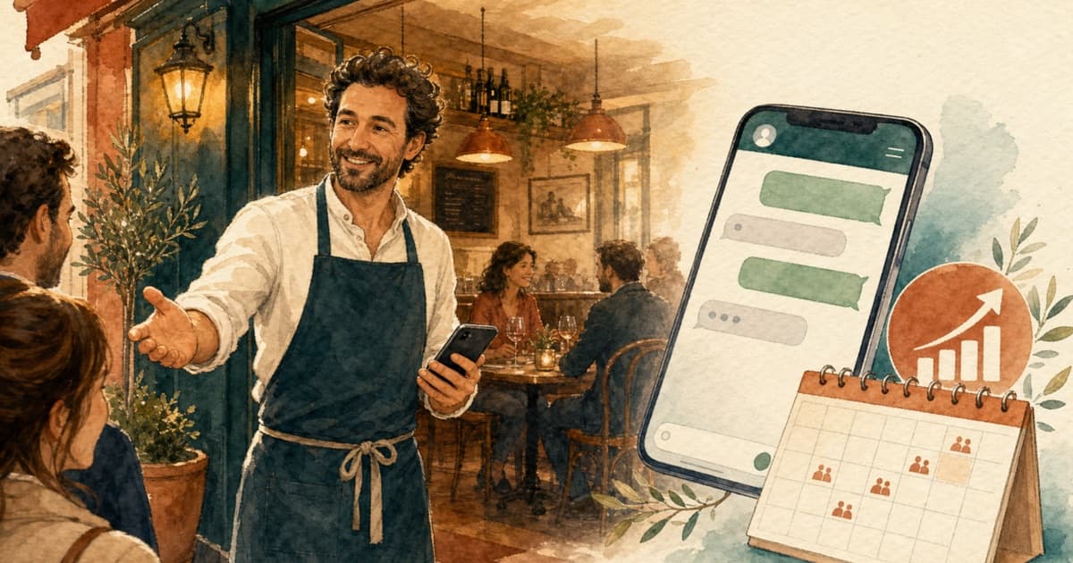 Comment un restaurateur peut augmenter ses réservations de 28% avec un chatbot WhatsApp