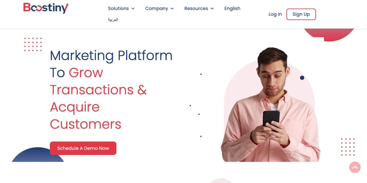 Boostiny : منصة SaaS للتسويق بالعمولة وتسويق الأداء لتجار التجارة الإلكترونية في منطقة الشرق الأوسط وشمال أفريقيا، بدعم من مسرّعة Flat6Labs.