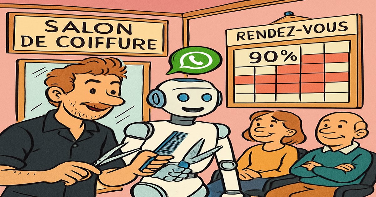Comment un coiffeur remplit son agenda à 90% avec un chatbot de réservation WhatsApp